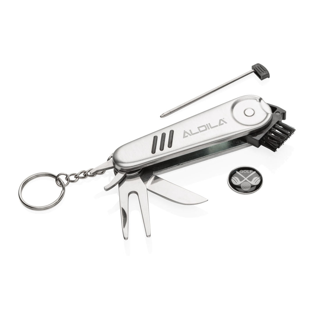 Custom Logo 6 in 1 Golf Knife with Ball Marker