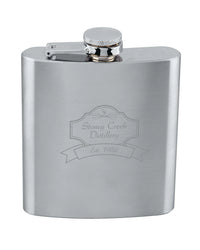 Custom Logo 6 oz Stainless Steel Flask