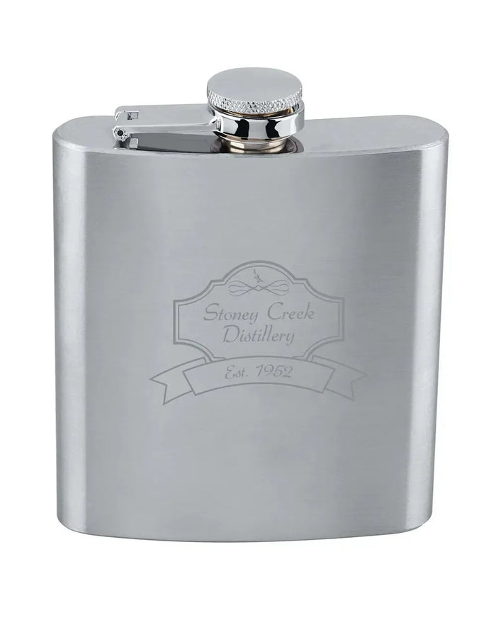 Custom Logo 6 oz Stainless Steel Flask