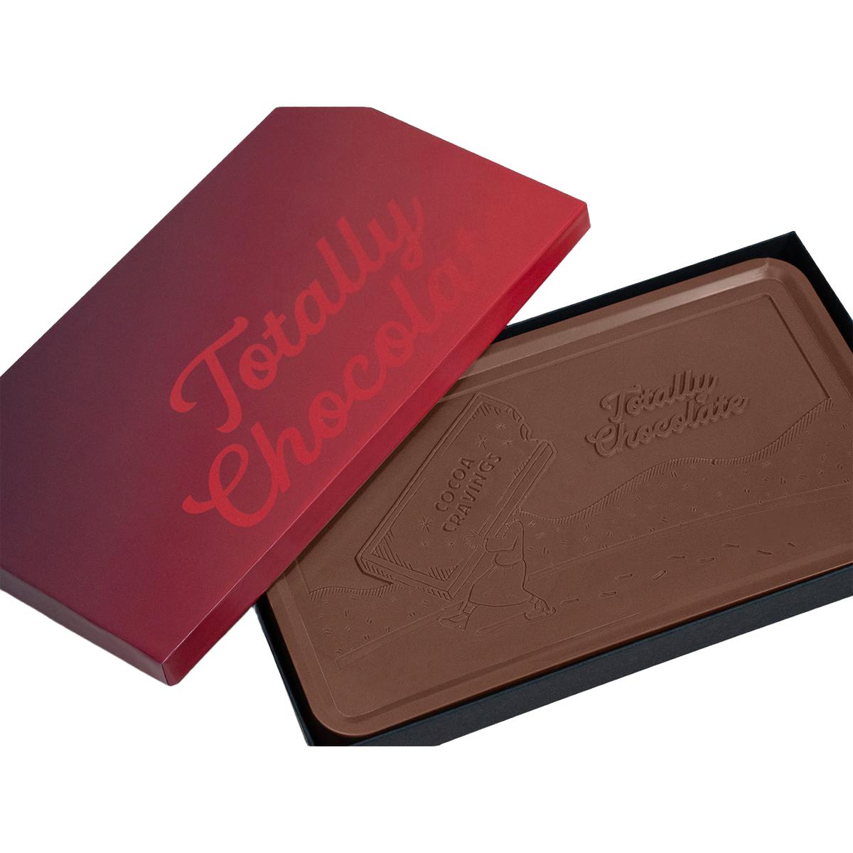 Custom Logo 8oz. Engraved Chocolate Bar – Classic Packaging