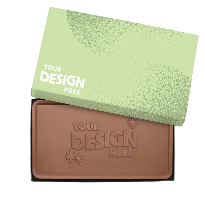 Custom Logo 8oz. Engraved Chocolate Bar – Luxury Packaging