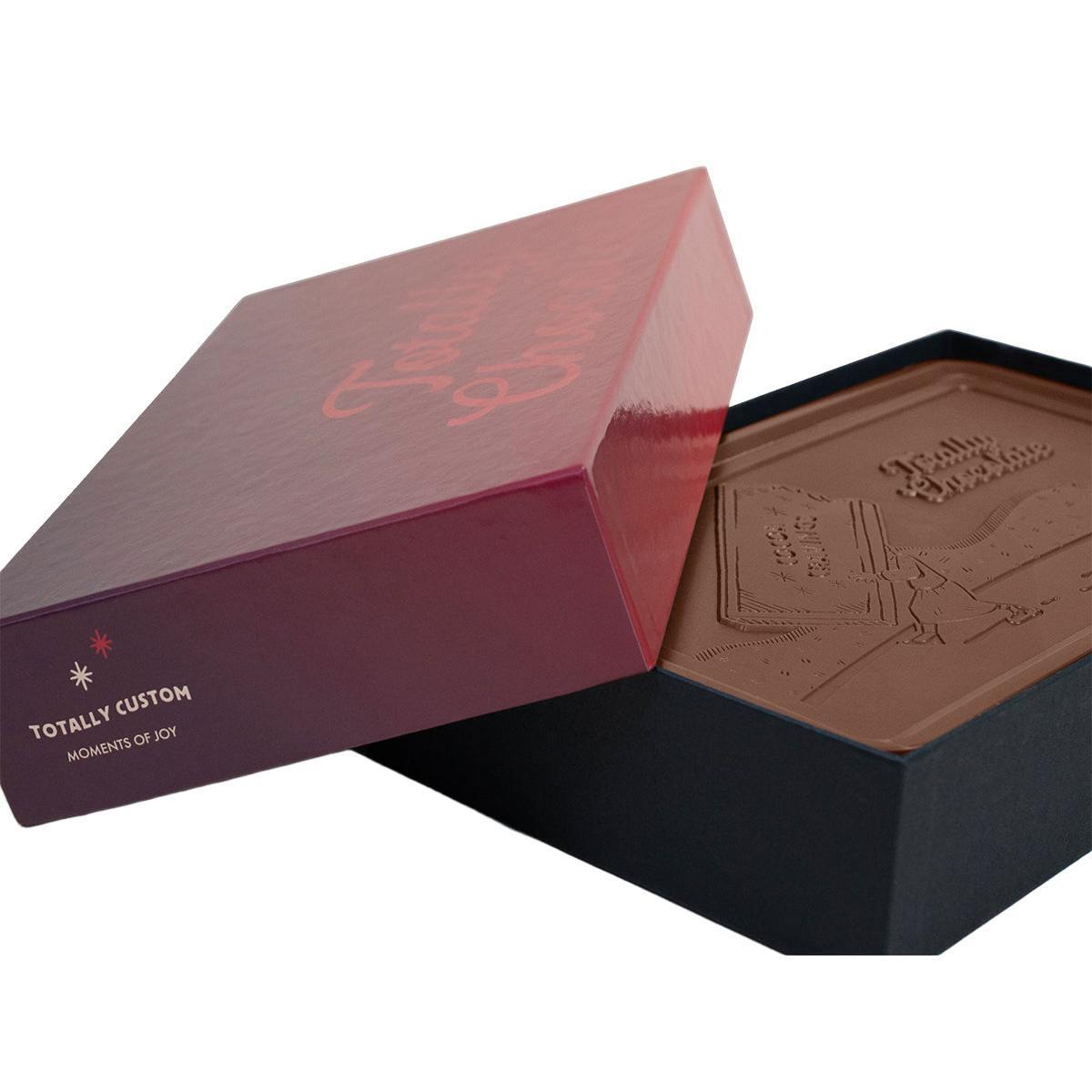 Custom Logo 8oz. Engraved Chocolate Bar – Luxury Packaging