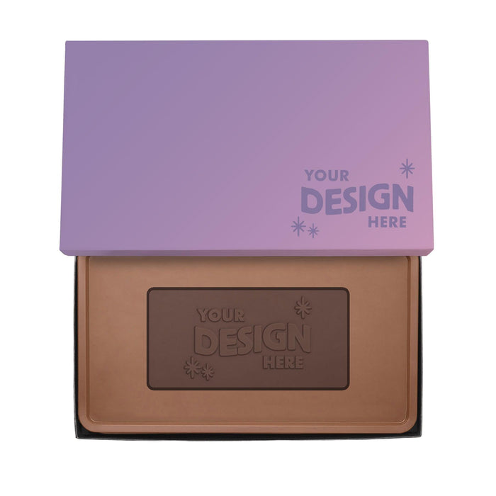 Custom Logo 8oz. Engraved Combo Chocolate Bar – Classic Packaging