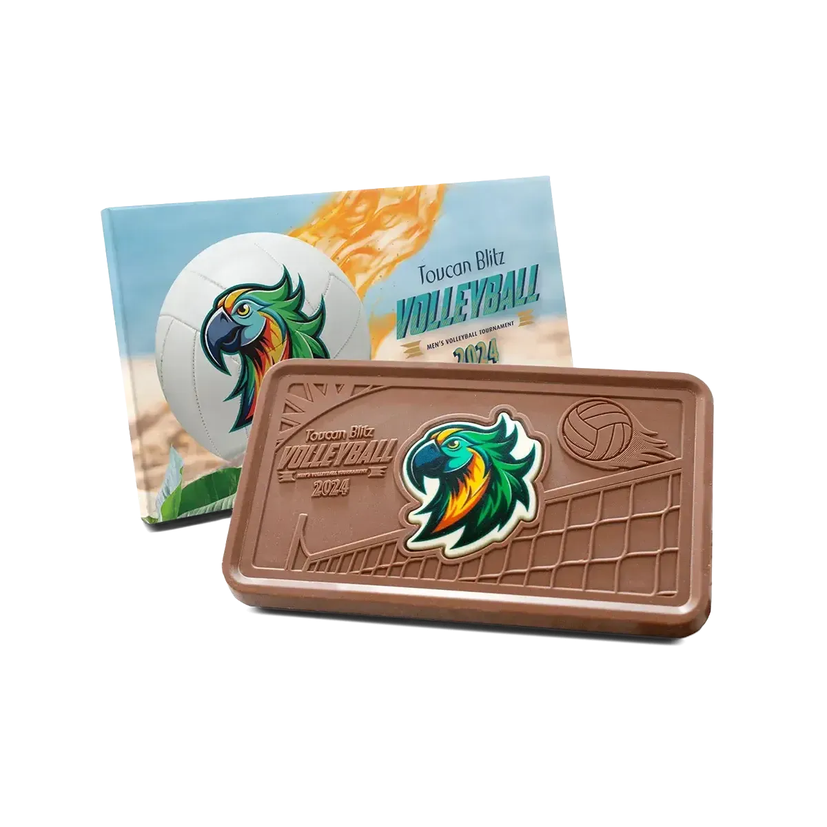 Custom Logo 8oz. Engraved Combo Chocolate Bar – Classic Packaging