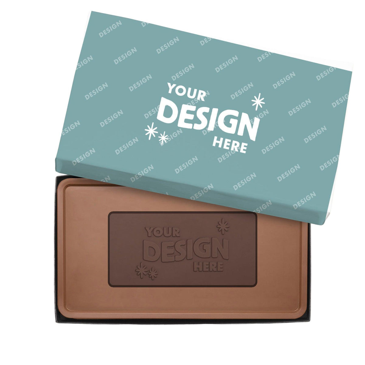Custom Logo 8oz. Engraved Combo Chocolate Bar – Luxury Packaging