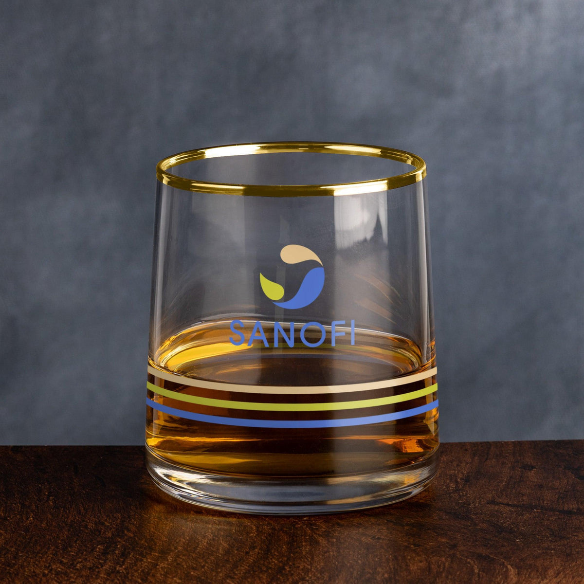 Custom Logo Aberfoyle Gold Rim Whiskey Taster - VividPrint™