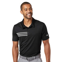 Custom Logo Adidas Men's 3-Stripes Chest Polo