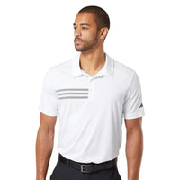 Custom Logo Adidas Men's 3-Stripes Chest Polo