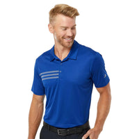 Custom Logo Adidas Men's 3-Stripes Chest Polo