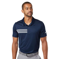 Custom Logo Adidas Men's 3-Stripes Chest Polo