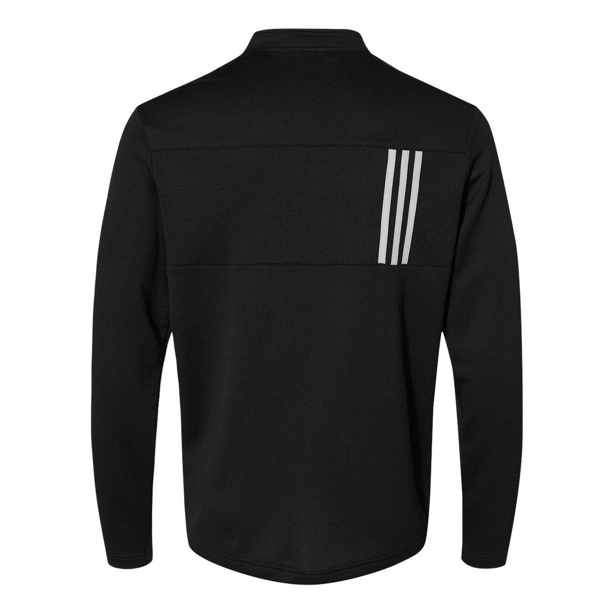 Adidas Men's 3-Stripes Double-Knit Quarter-Zip Pullover