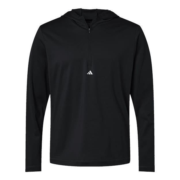Custom Logo Adidas Men's Lightweight Quarter-Zip Hooded Pullover