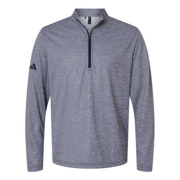 Custom Logo Adidas Men's Space Dyed Quarter-Zip Pullover