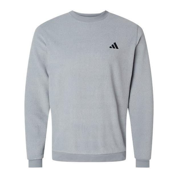 Custom Logo Adidas Men's Terry Loop Crewneck Sweatshirt