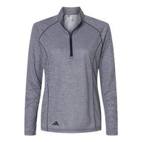 Custom Logo Adidas Women's Space Dyed Quarter-Zip Pullover