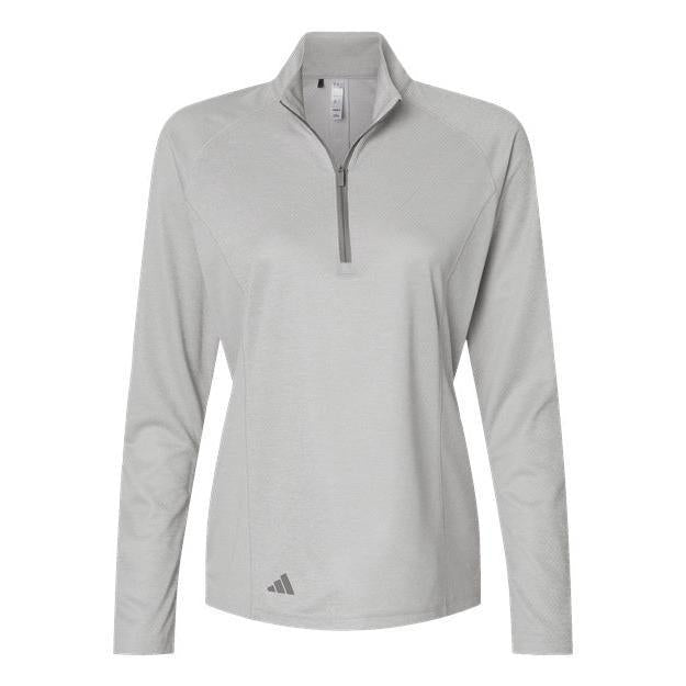 Custom Logo Adidas Women's Space Dyed Quarter-Zip Pullover