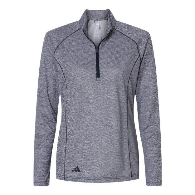 Custom Logo Adidas Women's Space Dyed Quarter-Zip Pullover