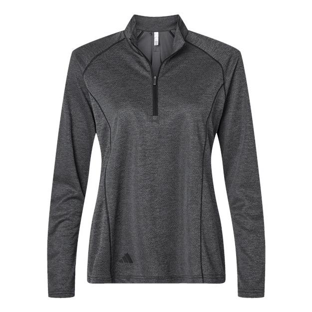 Custom Logo Adidas Women's Space Dyed Quarter-Zip Pullover