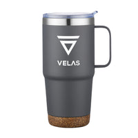 Custom Logo Akira Travel Mug w/Cork Bottom - 24oz