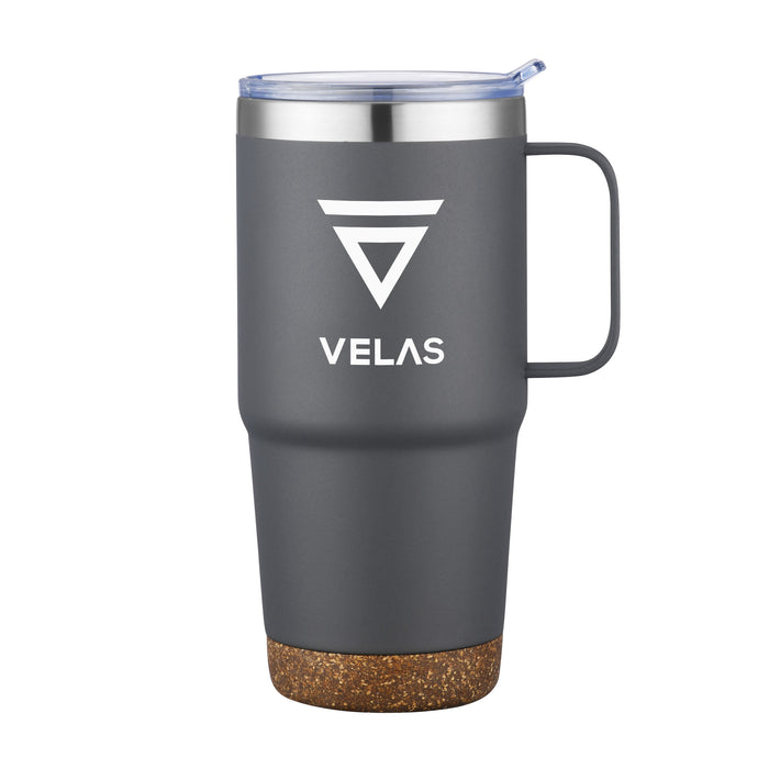 Custom Logo Akira Travel Mug w/Cork Bottom - 24oz