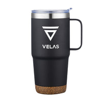 Custom Logo Akira Travel Mug w/Cork Bottom - 24oz