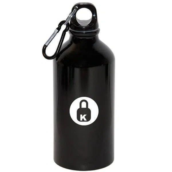 Custom Logo Aluminum Water Bottle With Carabiner 500ML