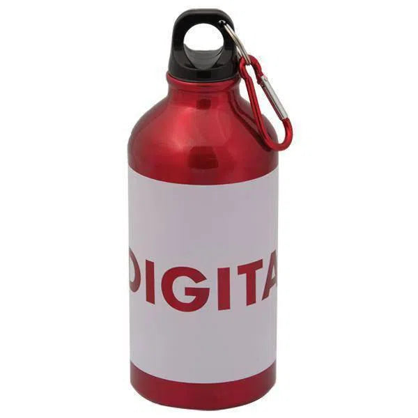 Custom Logo Aluminum Water Bottle With Carabiner 500ML