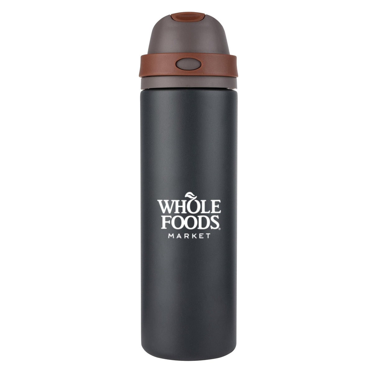 Custom Logo Babine Silicone Bottle w/Chug & Straw Lid - 24oz