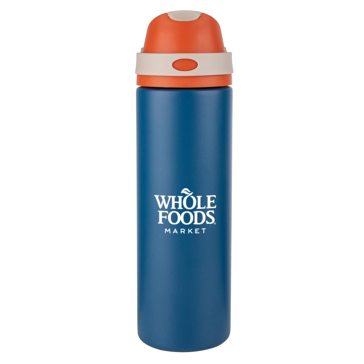 Custom Logo Babine Silicone Bottle w/Chug & Straw Lid - 24oz