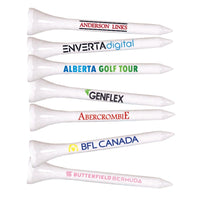 Custom Logo Bagged Tees - 10 Wooden Tees per Bag