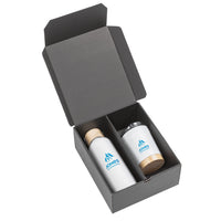 Custom Logo Bambus Bottle & Tumbler Gift Set