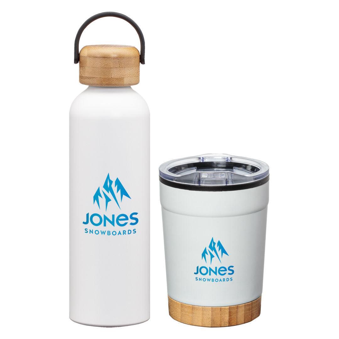 Custom Logo Bambus Bottle & Tumbler Gift Set