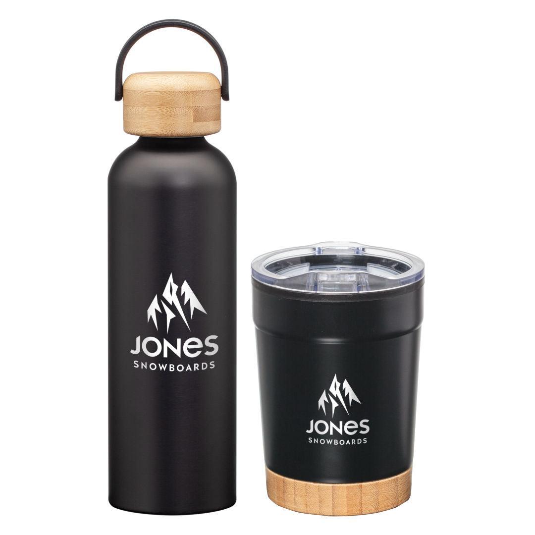 Custom Logo Bambus Bottle & Tumbler Gift Set