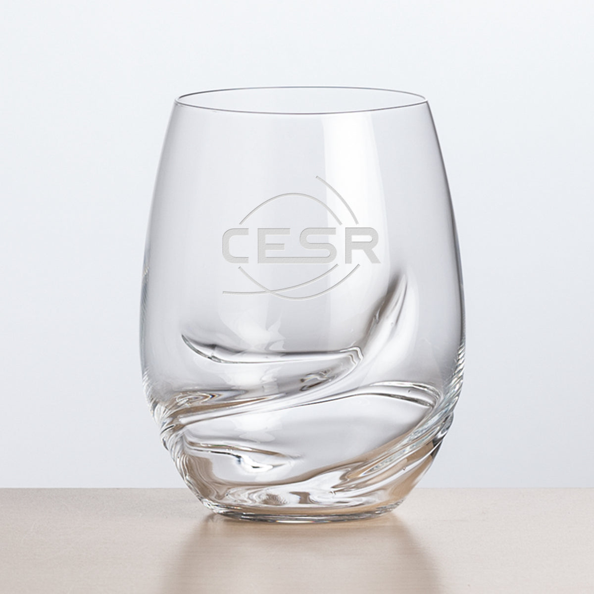 Custom Logo Bartolo Stemless Wine - Deep Etch