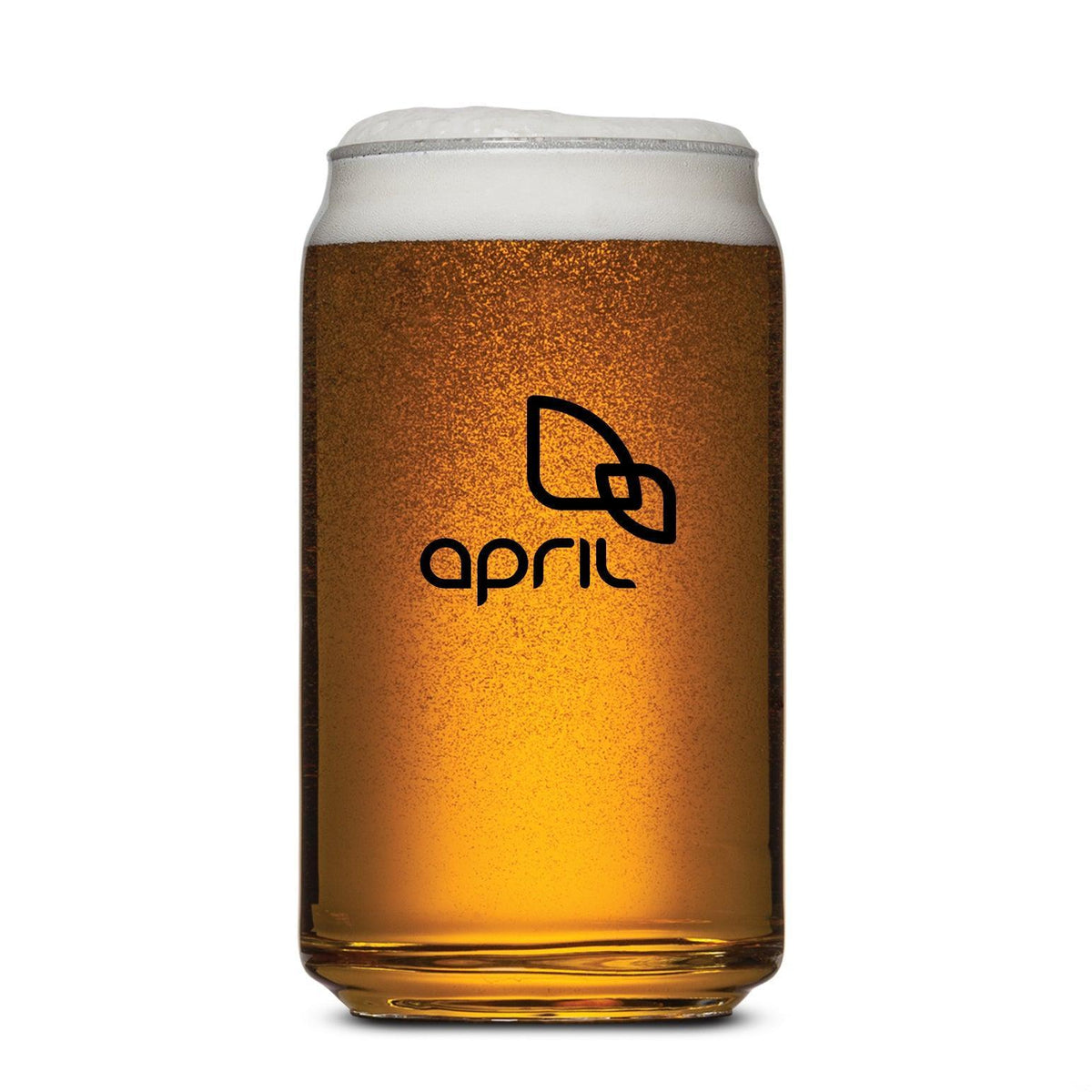 Custom Logo Beer Can Beer Glass - Imprinted