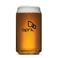 Custom Logo Beer Can Beer Glass - Imprinted