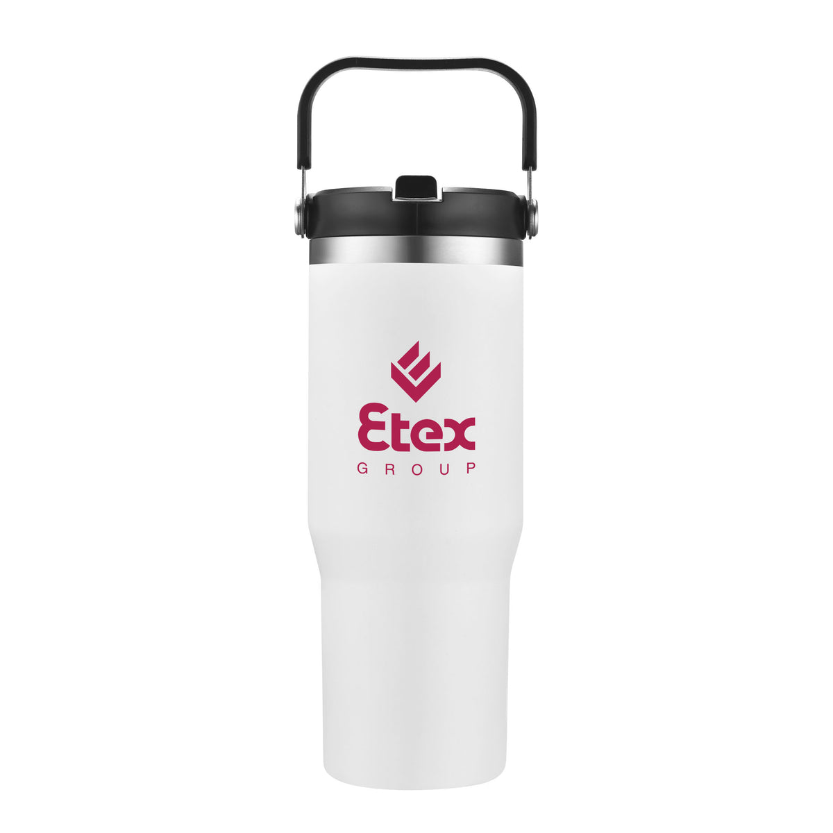 Custom Logo Belinda Vacuum Travel Mug w/ Carrier - 30oz