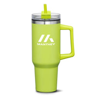 Custom Logo Benidorm Handle Travel Mug w/Straw - 40oz