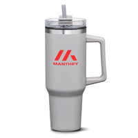 Custom Logo Benidorm Handle Travel Mug w/Straw - 40oz