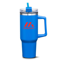 Custom Logo Benidorm Handle Travel Mug w/Straw - 40oz