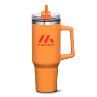 Custom Logo Benidorm Handle Travel Mug w/Straw - 40oz