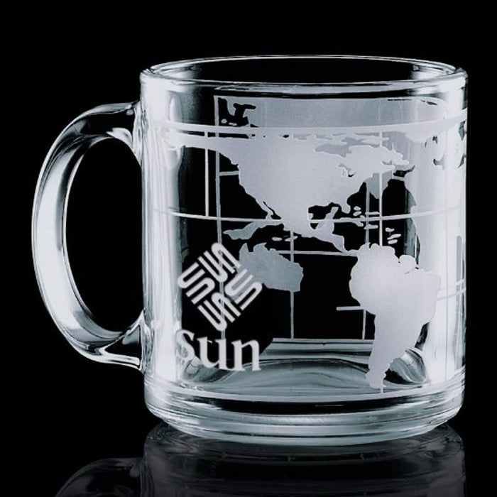 Custom Logo Bismarck Globe Mug - 13oz