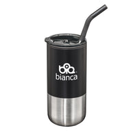Custom Logo Bondi Double Wall Tumbler w/ Straw -18oz