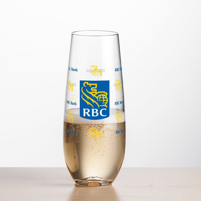 Custom Logo Boston Stemless Flute - VividPrint™