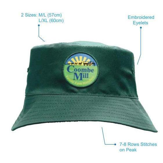 Custom Logo Breathable Poly Twill Bucket Hat