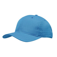 Custom Logo Breathable Poly Twill Hat with Circle Perforations