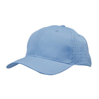 Custom Logo Breathable Poly Twill Hat with Circle Perforations