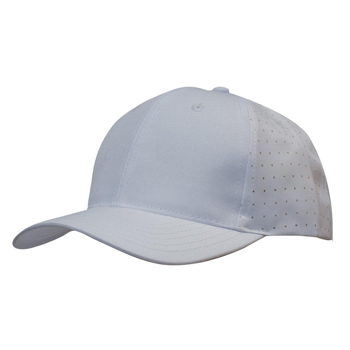 Custom Logo Breathable Poly Twill Hat with Circle Perforations