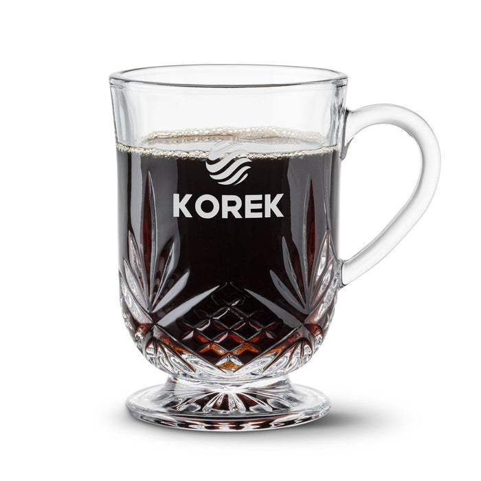 Custom Logo Brinkley Footed Mug - 10oz - Deep Etch