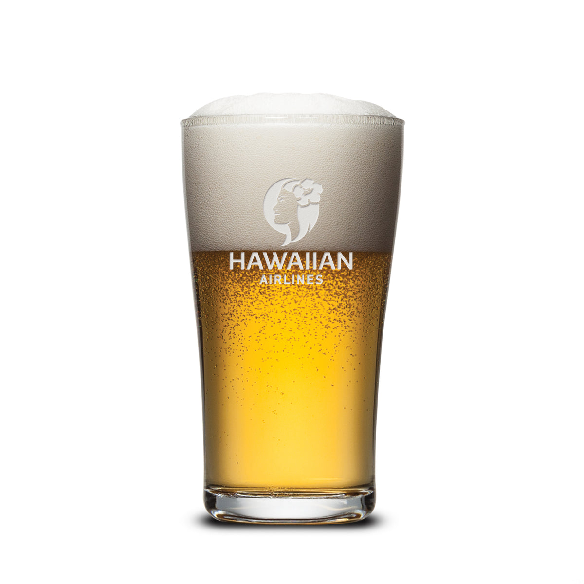 Custom Logo Caldecott Beer Glass - Deep Etch